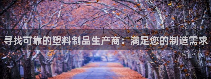太阳集团app首页：寻找可靠的塑料制品生产商：满足您的制造需