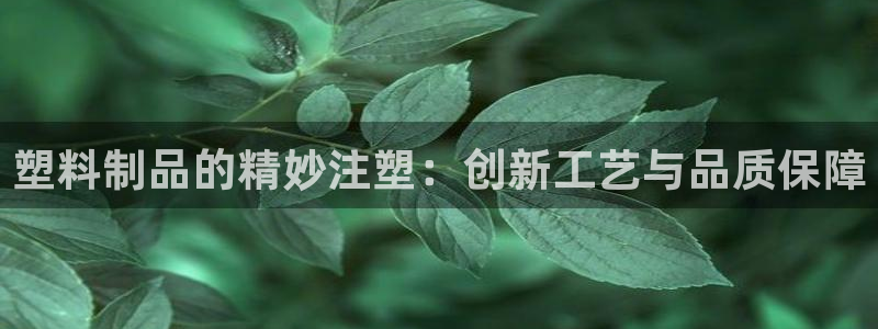 太阳集团2018网址：塑料制品的精妙注塑：创新工艺与品质保障