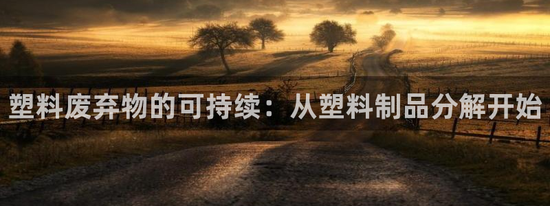 太阳2平台下载：塑料废弃物的可持续：从塑料制品分解开始